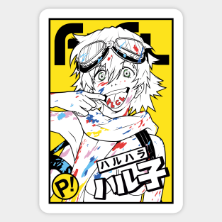 Haruko FLCL yellow Sticker